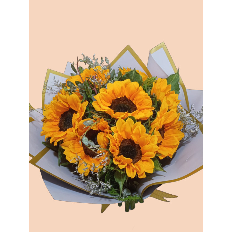 Ramo De 8 Girasoles