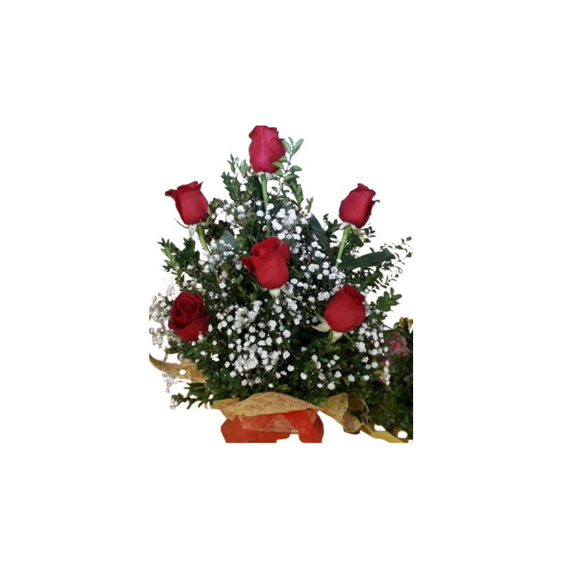 Arreglo de 6 Rosas Arreglo de 6 Rosas
