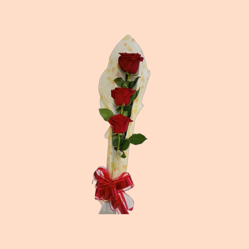 Caja de 3 Rosas