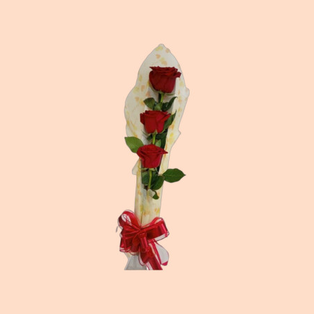Caja de 3 Rosas